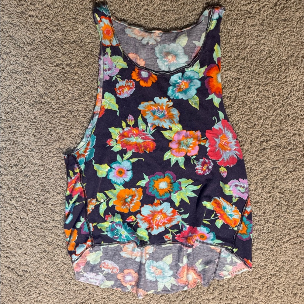Floral Sleeveless Reversible Women's Tank